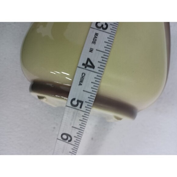 VTG Royal Copley Harmony Leaf Planter Vase Chartreuse Green Ceramic Mid Century - Picture 8 of 9